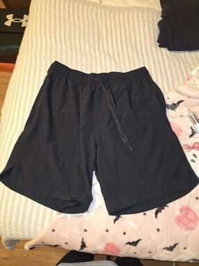 Legend Men's Black Performance Drawstring Shorts Size MEDIUM